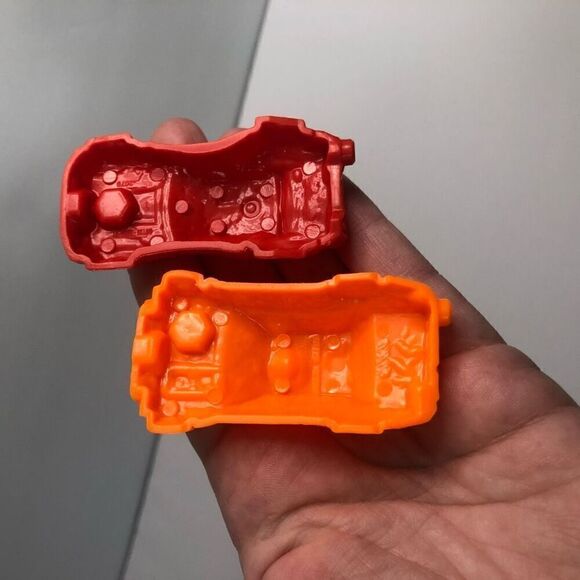 hot wheels monster trucks 1:64 scale plastic replacement cars red orange - Picture 4 of 4